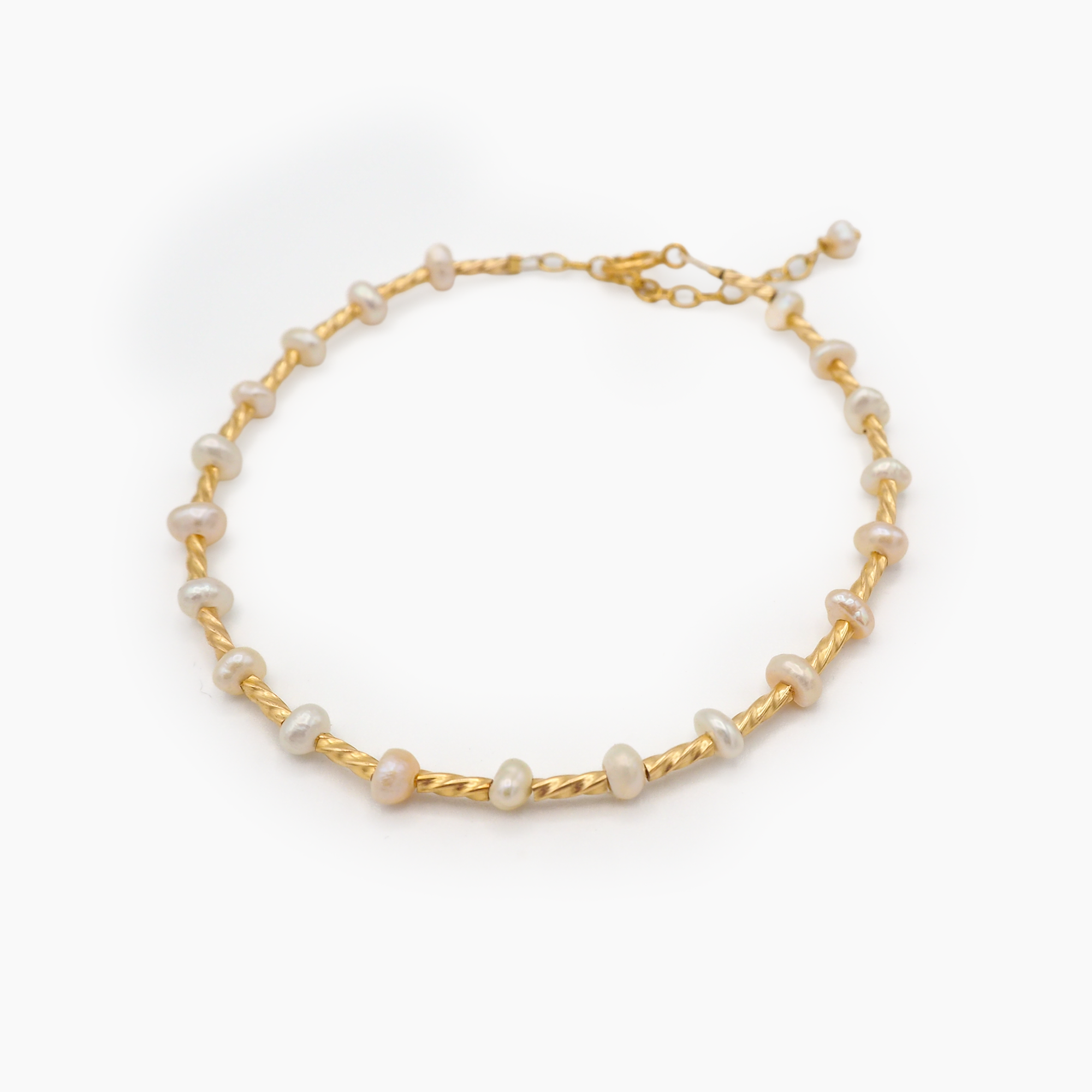 Bracelet Perles d’eau douce & Gold Filled 14K– Nélia