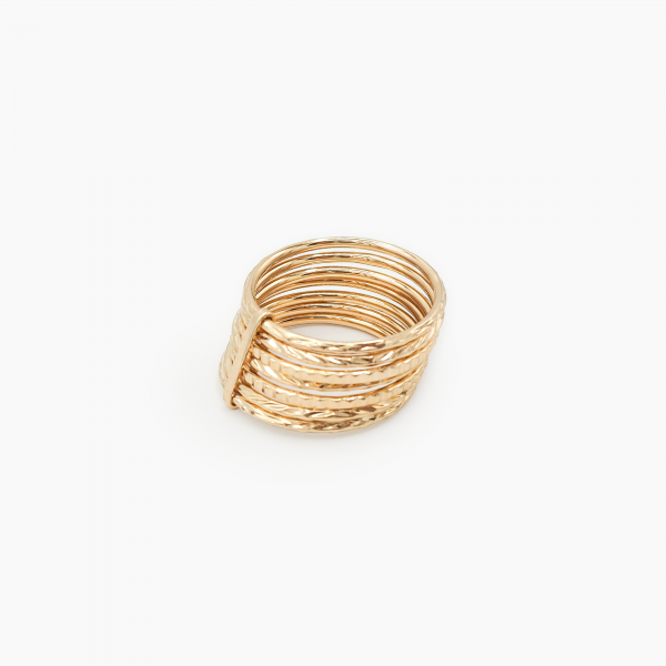 Bague semainier plaqué or 18 carats Madame Dorée