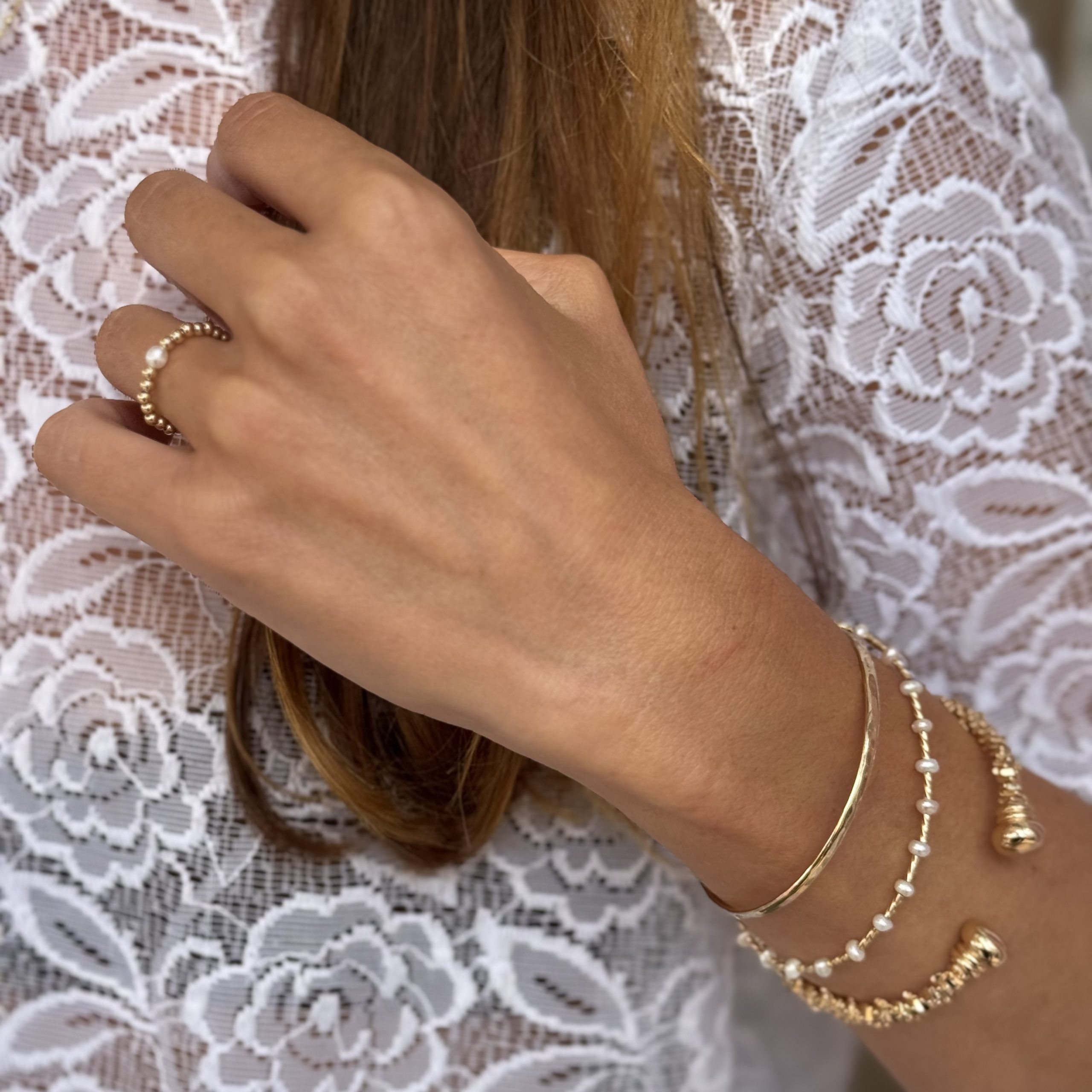 Bracelet Perles d’eau douce & Gold Filled 14K– Nélia – Image 2